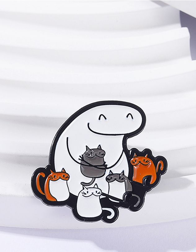 Брошка з котиками | 267509-21-XX - A-SHOP