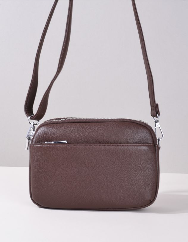 Сумка на довгому ремінці з трьома відділами | 256528-12-XX - A-SHOP