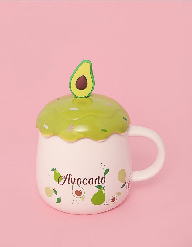 Чашка на 400мл з авокадо | 249538-21-XX - A-SHOP
