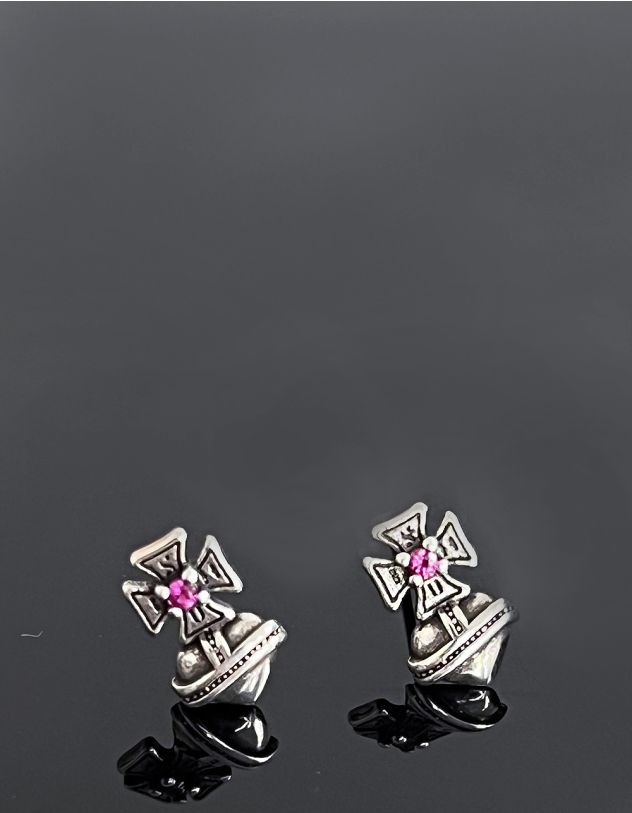 Сережки пусети у вигляді Сатурна | 264091-10-XX - A-SHOP
