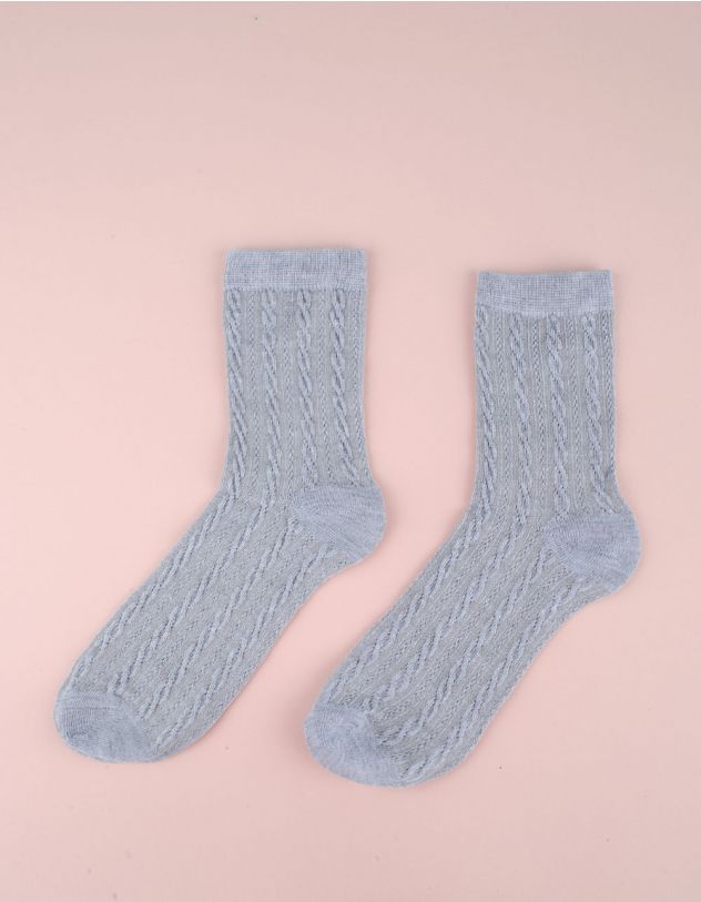 Шкарпетки з плетеним візерунком | 257196-29-71 - A-SHOP