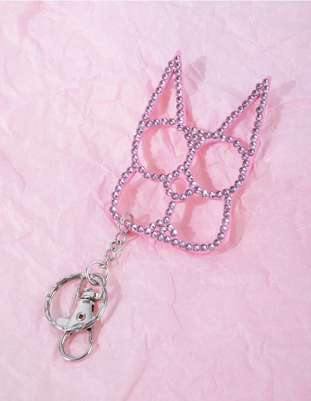 Брелок з вушками у стразах | 266958-14-XX - A-SHOP
