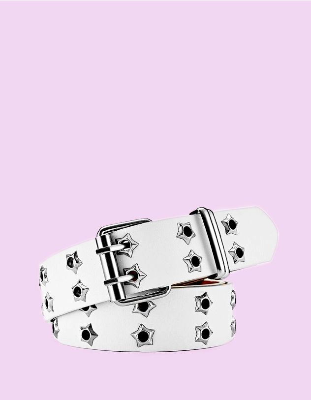 Ремінь з фурнітурою у вигляді зірок | 256078-01-XX - A-SHOP