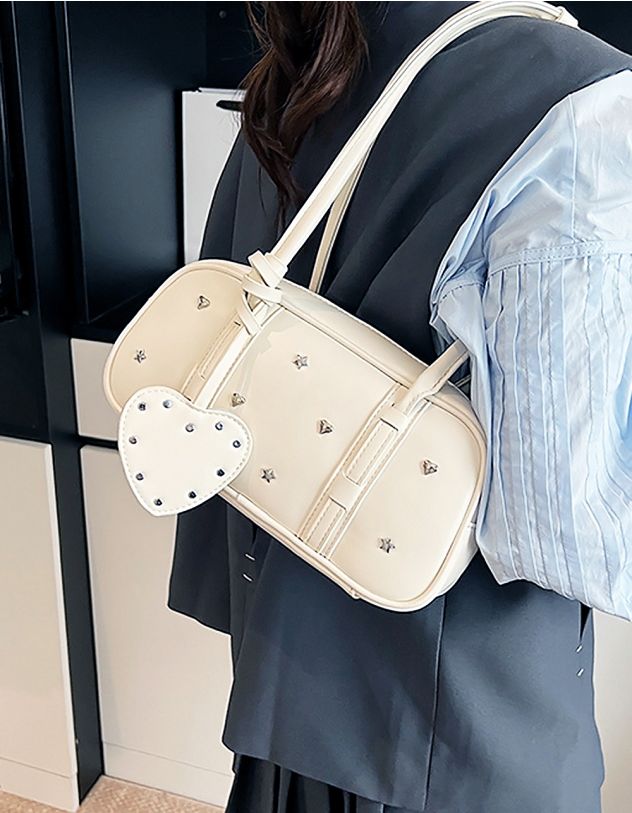 Сумка на плече з брелоком у вигляді серця | 265657-01-XX - A-SHOP