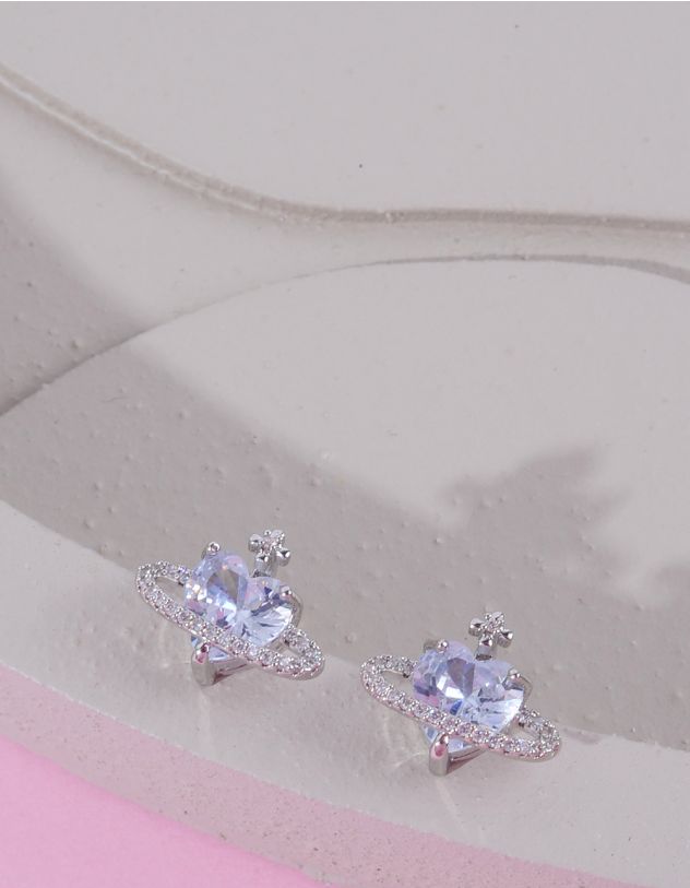 Сережки пусети у вигляді серця | 264588-63-XX - A-SHOP
