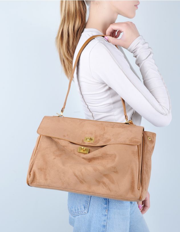 Сумка класична з фурнітурою на клапані | 262742-22-XX - A-SHOP