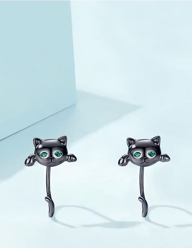 Сережки у вигляді кота | 264097-28-XX - A-SHOP