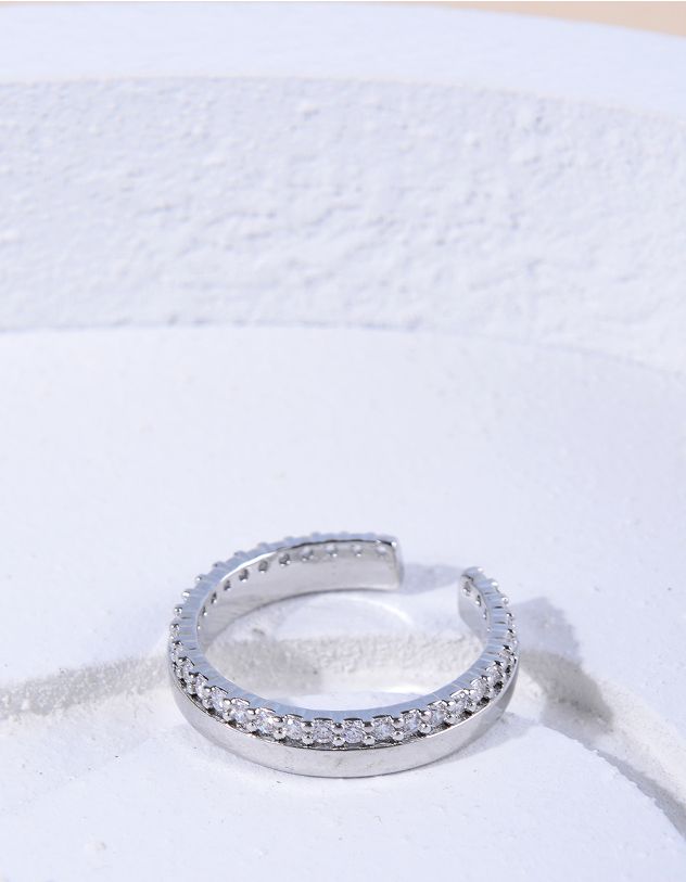 Кільце інкрустоване стразами | 265259-05-37 - A-SHOP