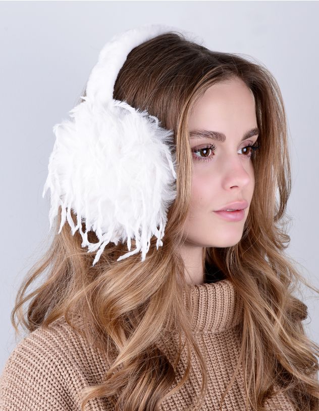 Навушники хутряні з пір'ям | 264400-01-XX - A-SHOP