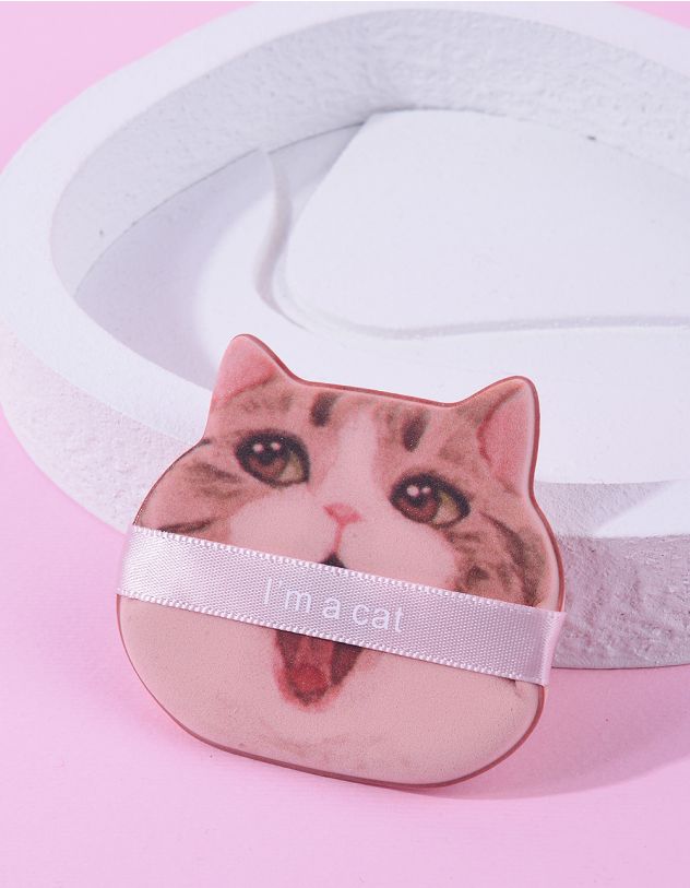 Спонж для макіяжу з зображенням котика | 266142-14-XX - A-SHOP