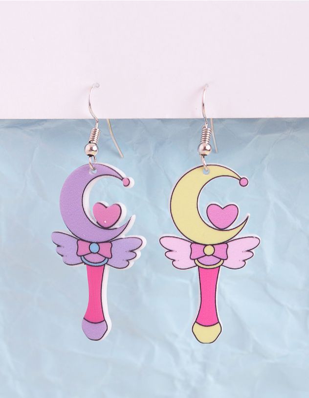 Сережки у вигляді місячної палички Сейлор Мун | 252830-21-XX - A-SHOP