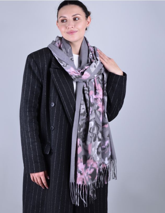 Палантин з квітковим принтом | 265373-11-XX - A-SHOP