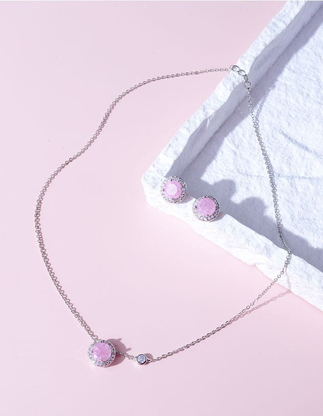 Комплект із підвіски на шию з кулоном  та сережок | 262772-70-XX - A-SHOP