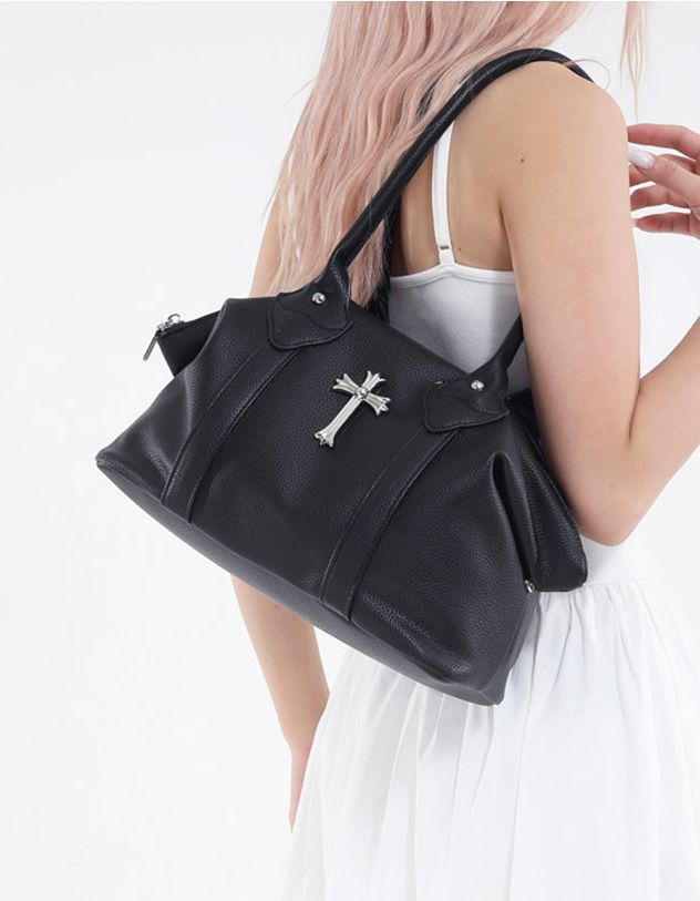Сумка класична з фурнітурою у вигляді хреста | 265115-02-XX - A-SHOP