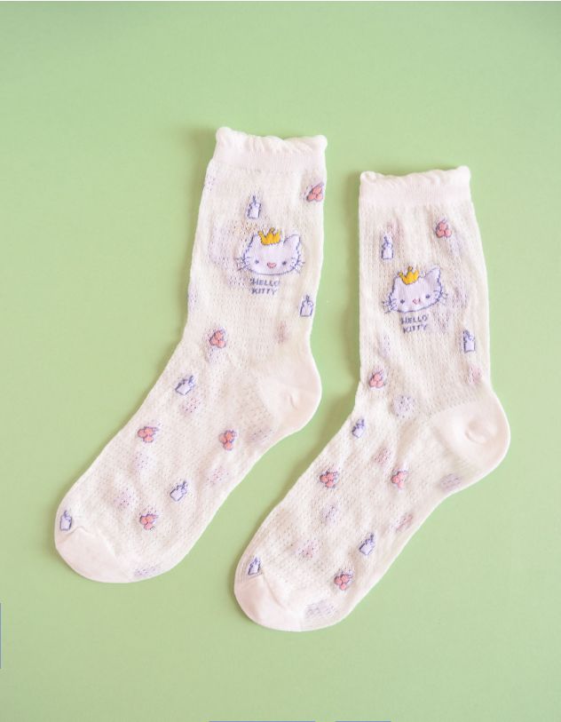 Шкарпетки з зображенням Кітті | 254100-19-XX - A-SHOP