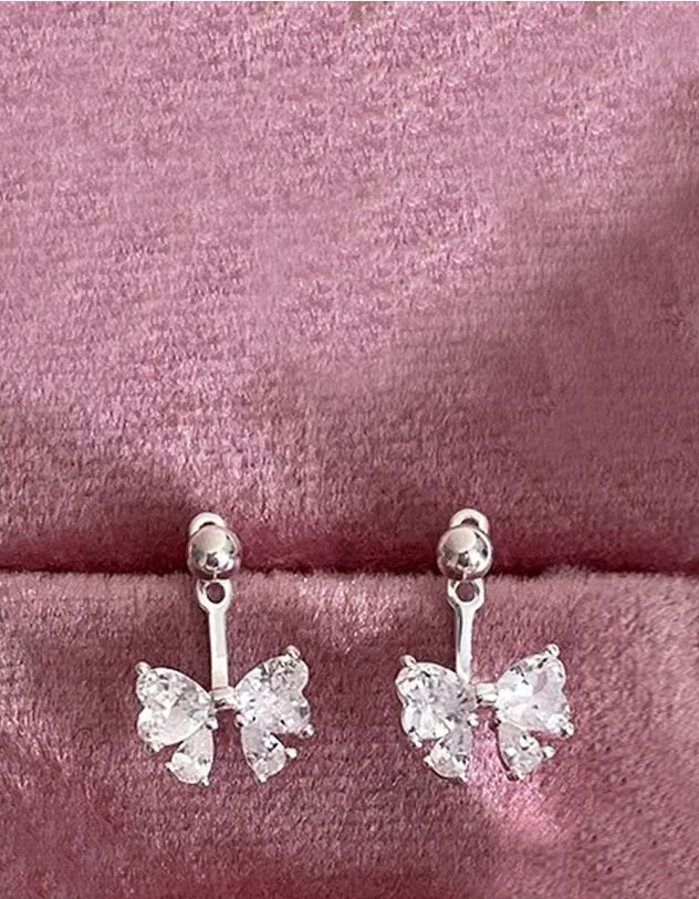 Сережки у вигляді банта зі страз | 264476-05-XX - A-SHOP