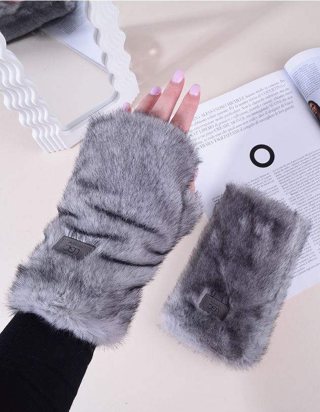 Рукавички мітенки хутряні | 265646-11-XX - A-SHOP