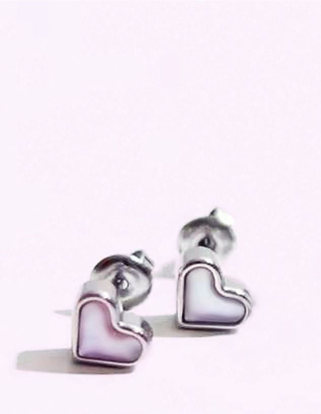 Сережки пусети у вигляді серця | 264561-70-XX - A-SHOP