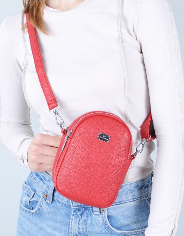 Сумка через плече маленька з кишенею | 245058-15-XX - A-SHOP