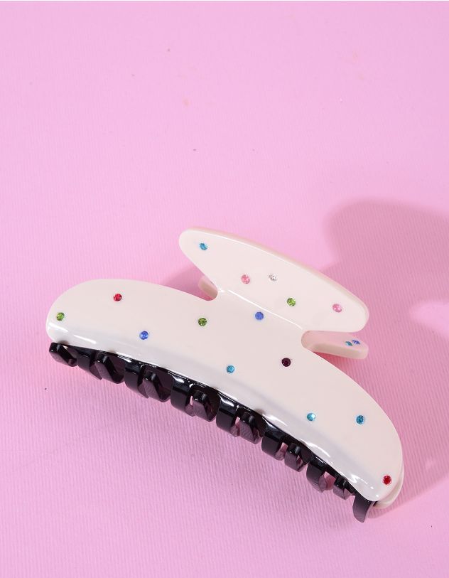 Заколка для волосся крабік декорована стразами | 264558-01-XX - A-SHOP