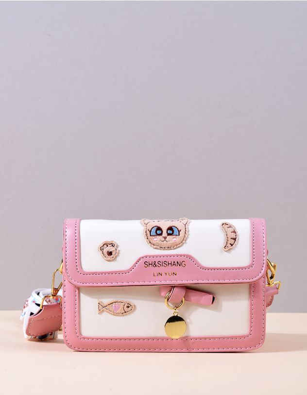 Сумка через плече з котиком | 259770-71-XX - A-SHOP