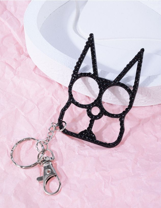 Брелок з вушками у стразах | 266958-02-XX - A-SHOP