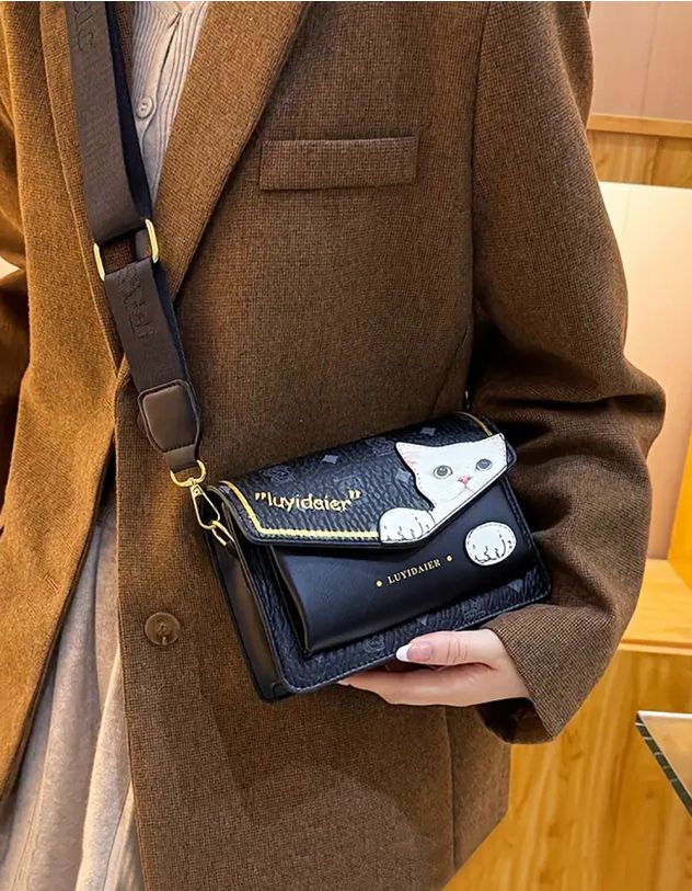 Сумка кросс боді з зображенням кота | 264278 - A-SHOP