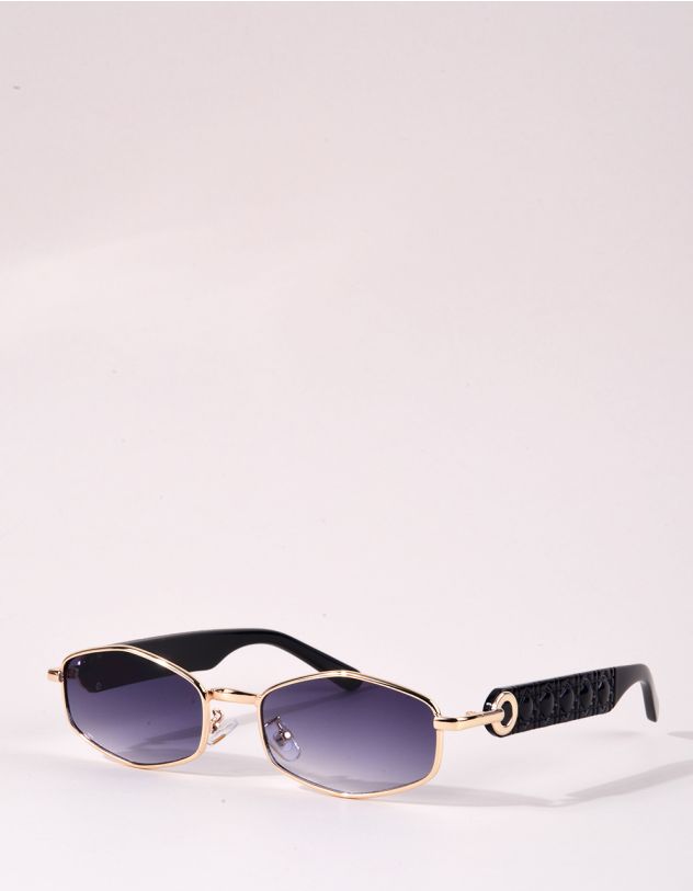 Окуляри шестикутники з рельєфними дужками | 265326-09-XX - A-SHOP