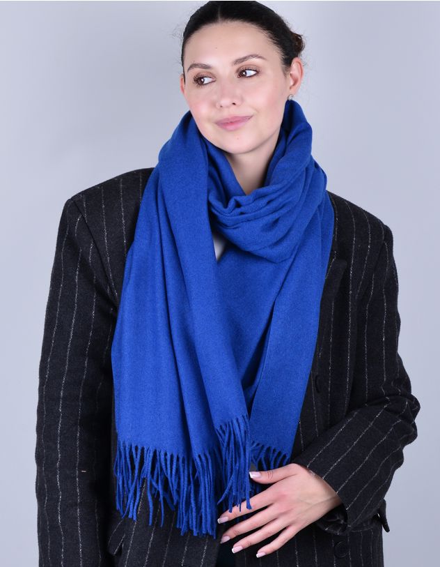 Палантин однотонний з китицями | 241857-13-XX - A-SHOP