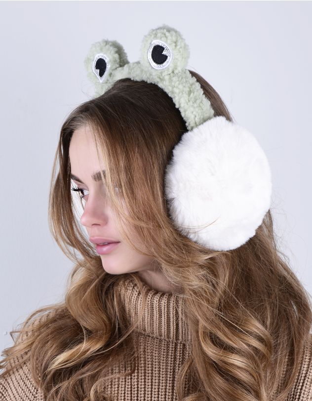 Навушники хутряні у вигляді жабки | 262263-20-XX - A-SHOP