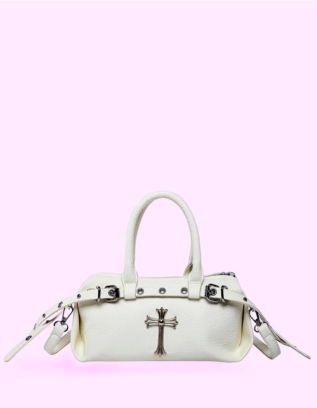 Сумка через плече з фурнітурою у вигляді хреста | 265107-01-XX - A-SHOP
