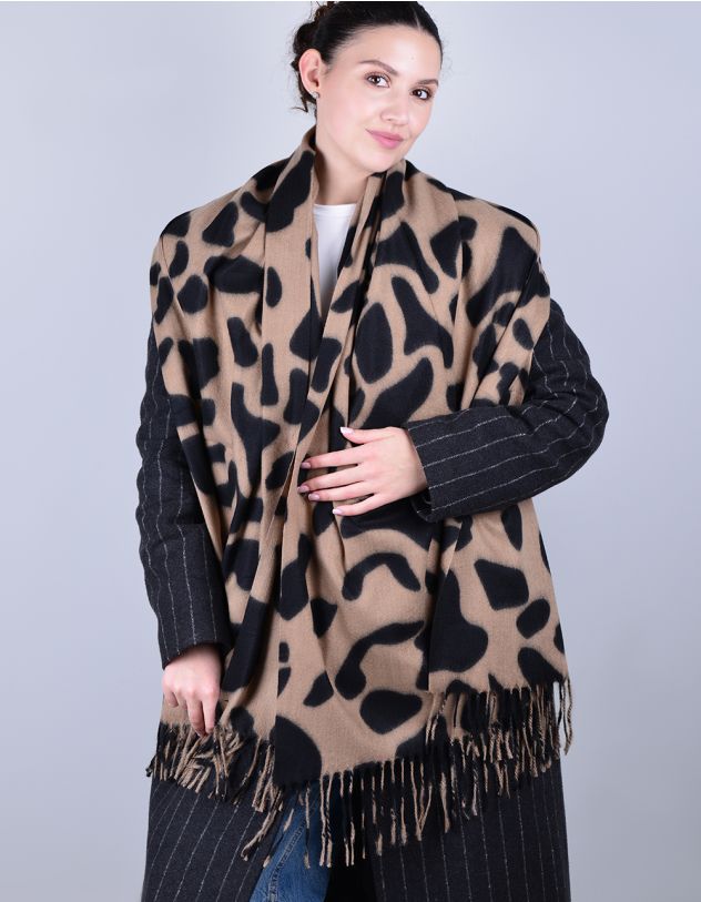 Палантин з леопардовим принтом | 265481-39-XX - A-SHOP