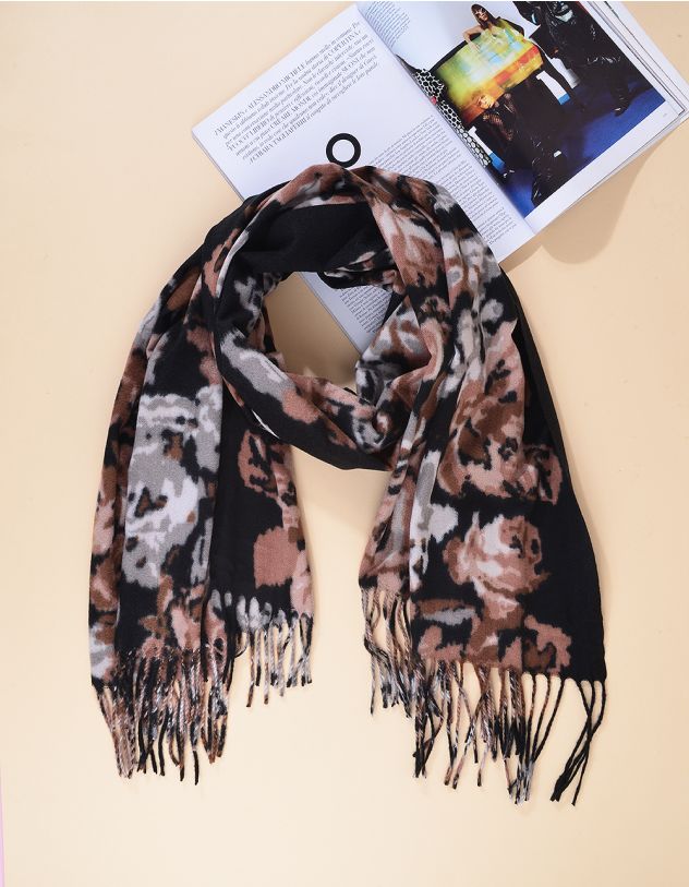 Палантин з квітковим принтом | 265373-39-XX - A-SHOP