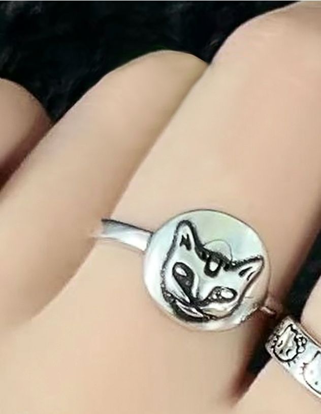 Кільце з зображенням котика | 262355-05-35 - A-SHOP