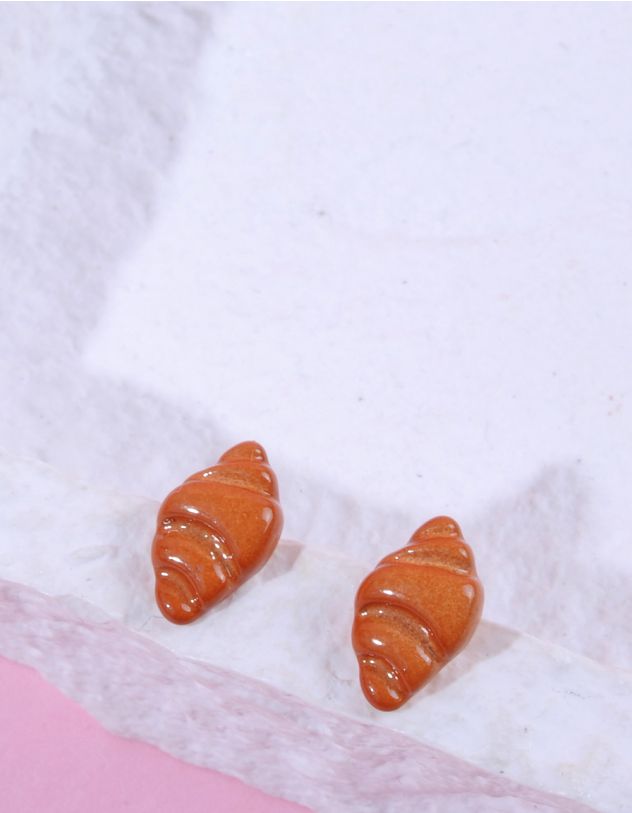 Сережки пусети у вигляді круасана | 263438-12-XX - A-SHOP