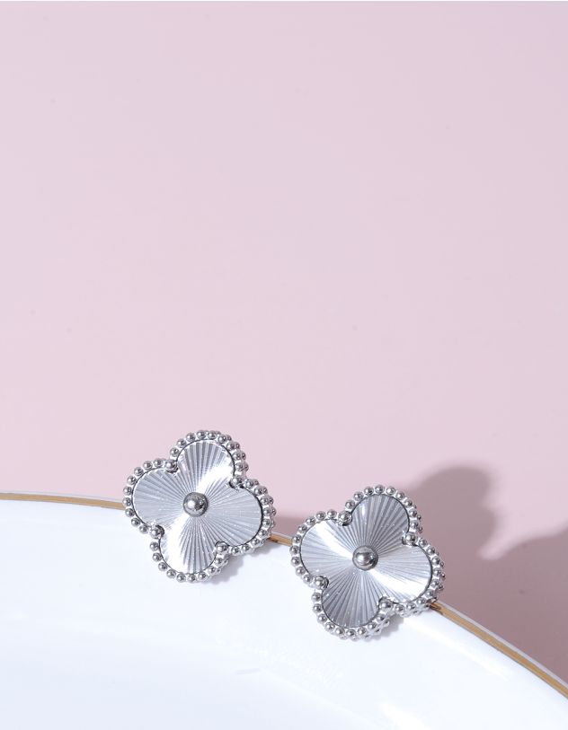 Сережки пусети у вигляді конюшини | 261893-05-XX - A-SHOP
