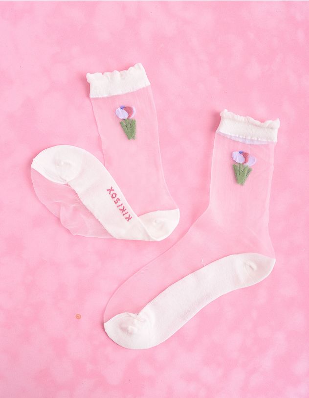 Шкарпетки з квітами | 253585-01-XX - A-SHOP
