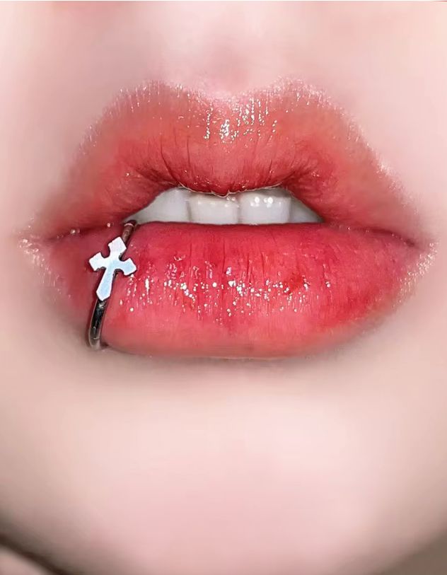 Сережка обманка з хрестом | 266669-05-XX - A-SHOP