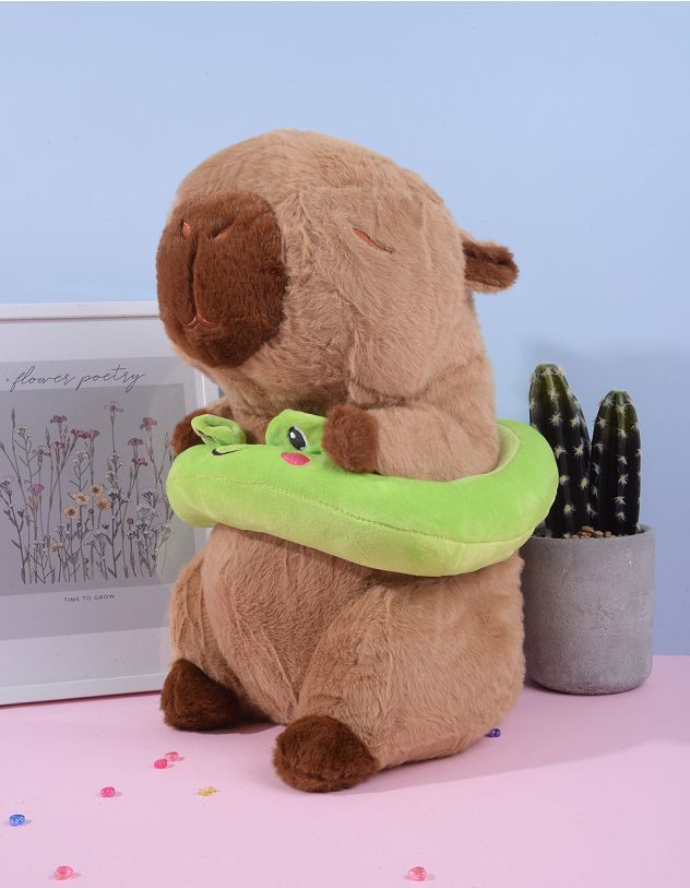 Декор у вигляді капібари з кільцем для плавання | 263948-20-XX - A-SHOP