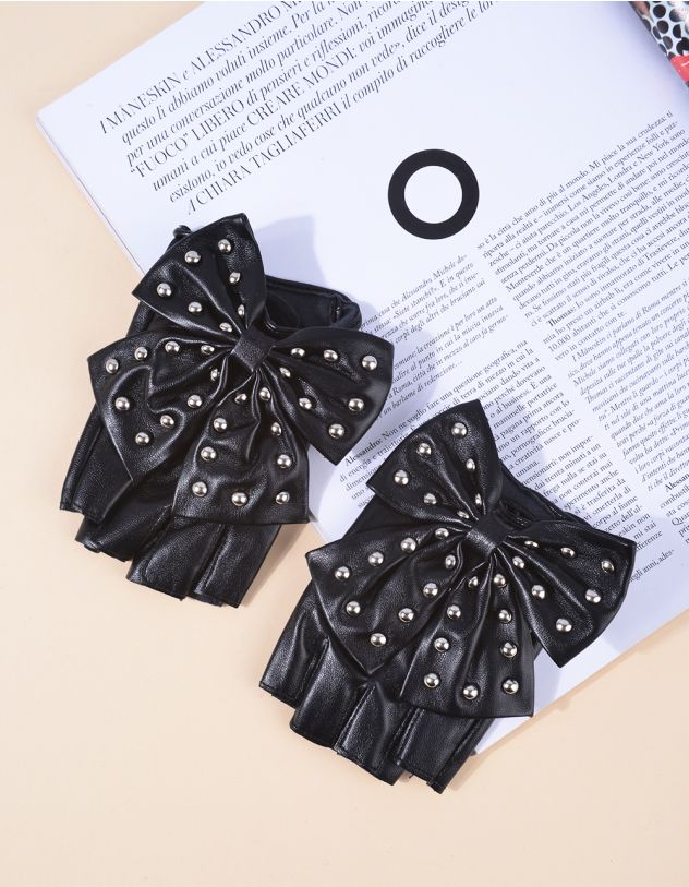 Мітенки з бантом | 264065-02-XX - A-SHOP