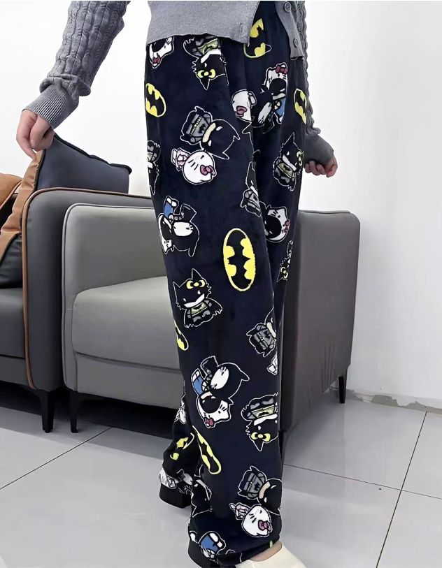 Штани з молодіжним аніме принтом | 266460-02-03 - A-SHOP