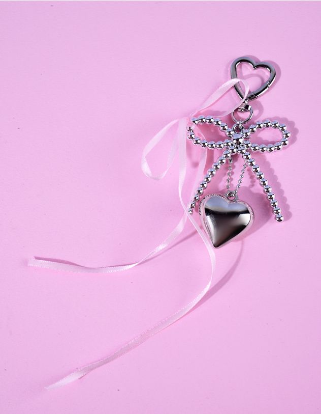 Брелок у вигляді банта з серцем | 264624-05-XX - A-SHOP