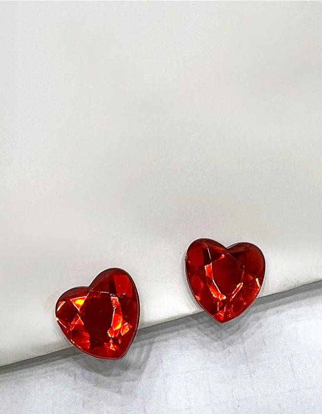 Сережки пусети у вигляді серця | 264134-15-XX - A-SHOP