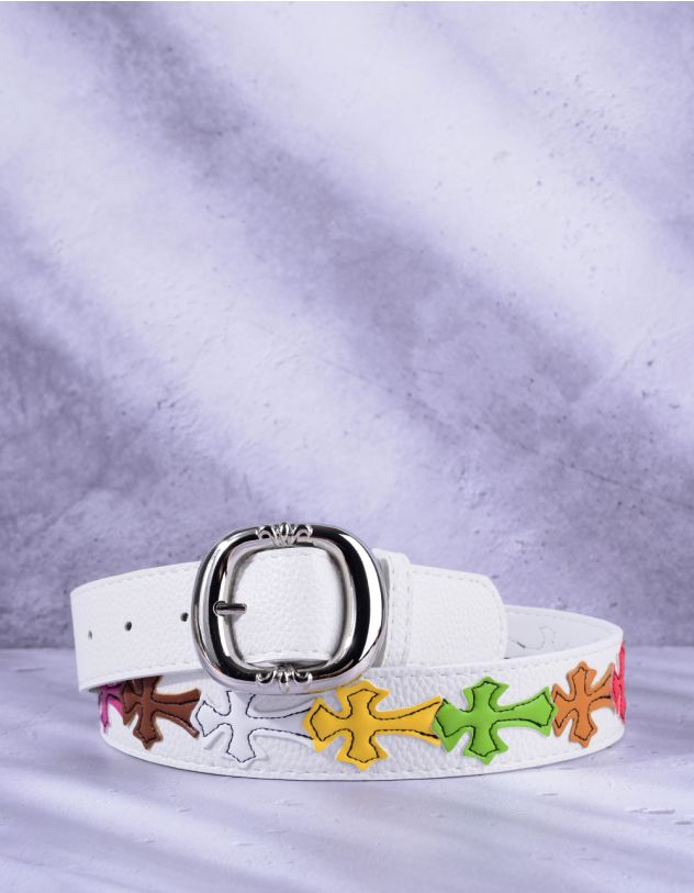 Ремінь з хрестами | 265819-21-XX - A-SHOP