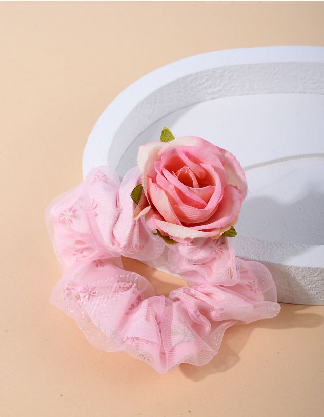 Резинка для волосся з трояндою | 264553-14-XX - A-SHOP