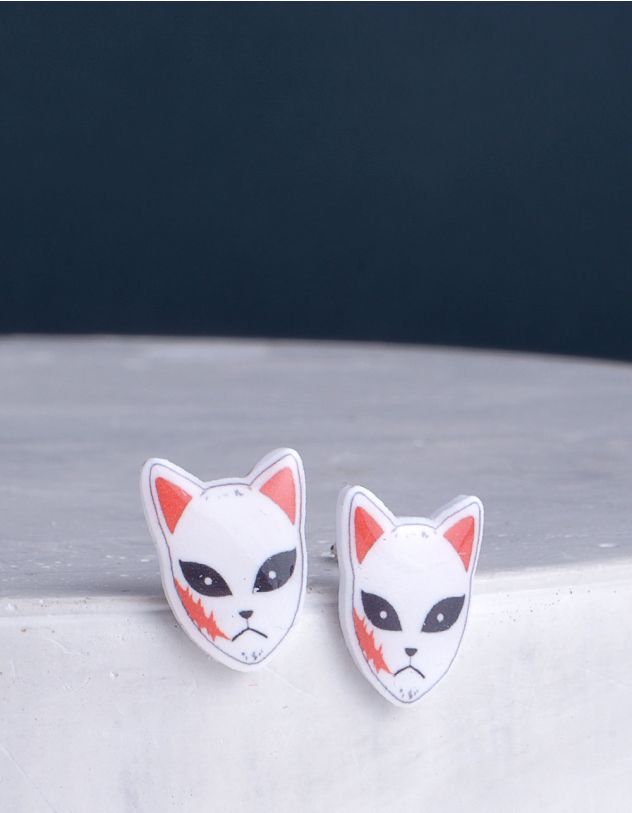 Сережки пусети у вигляді кішки | 255664-01-XX - A-SHOP