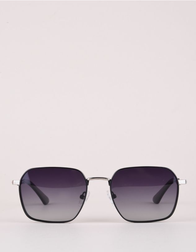 Окуляри сонцезахисні квадратні з крилами на дужках | 267275-02-XX - A-SHOP