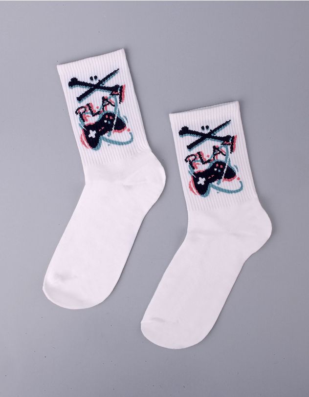 Шкарпетки з зображенням ігрової приставки | 255744-01-XX - A-SHOP