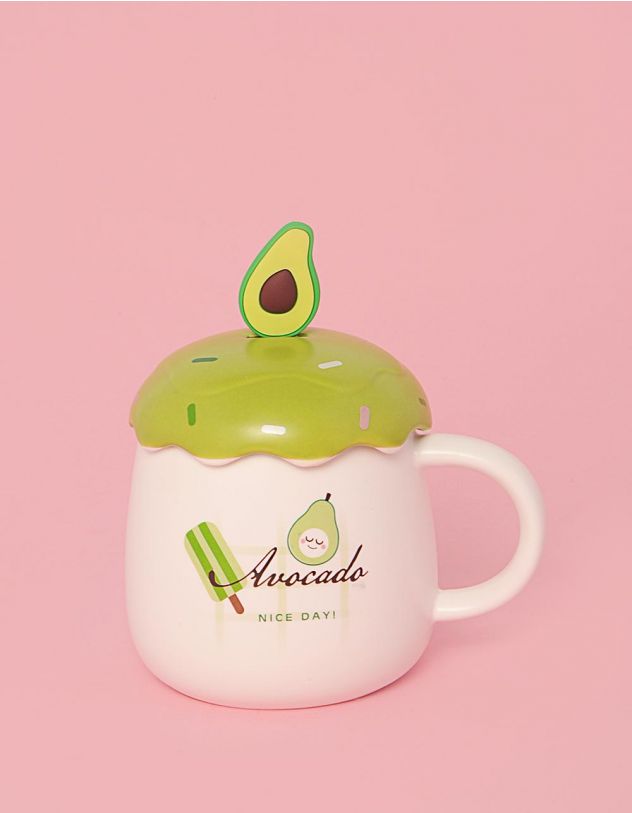 Чашка на 400мл з авокадо | 249538-37-XX - A-SHOP
