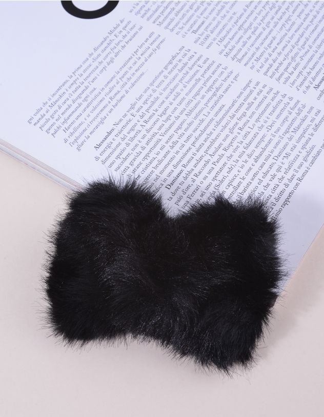 Заколка для волосся хутряна у вигляді банта | 262894-02-XX - A-SHOP